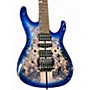 Used 2023 Ibanez S1070PBZ Cerulean Blue Solid Body Electric Guitar Cerulean Blue