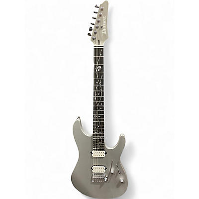 Used 2023 Ibanez TOD10 Metallic Silver Solid Body Electric Guitar