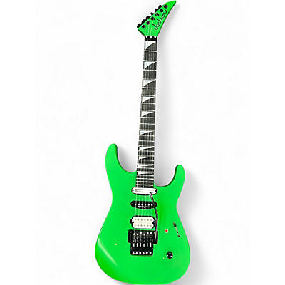 Used 2023 Jackson American Series Soloist SL3 Slime Green Solid Body Electric Guitar