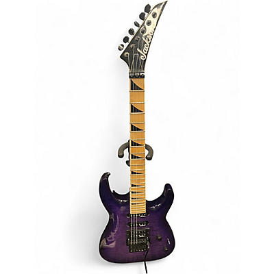 Used 2023 Jackson JS34Q Dinky Trans Purple Solid Body Electric Guitar