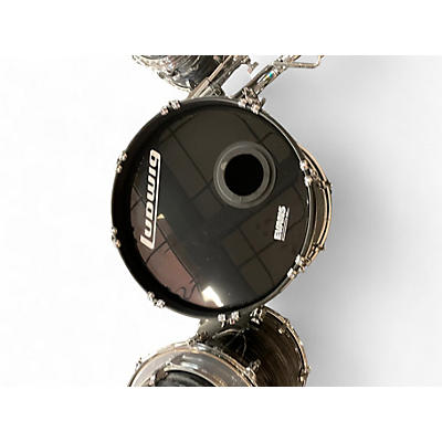 Used 2023 Ludwig 5 Piece CUSTOM OAK 5 PIECE Black Drum Kit