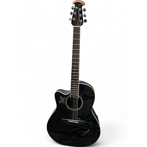 Ovation Used 2023 Ovation CC24-5 Celebrity Left Handed BLACK Acoustic Electric Guitar BLACK