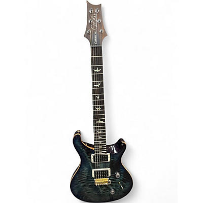 Used 2023 PRS Custom 24 10 Top Cobalt Blue Solid Body Electric Guitar