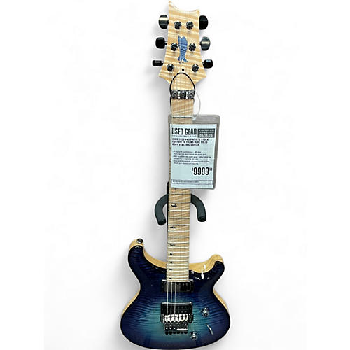 Used 2023 PRS Private Stock Custom 24 TRANS BLUE Solid Body Electric Guitar TRANS BLUE