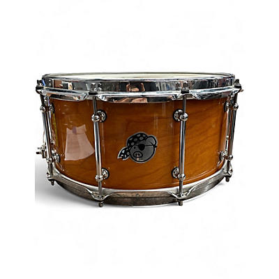 Used 2023 Pork Pie 14in 14x6.5 Bubinga Snare Lacquered Natural Drum