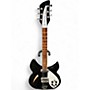 Used 2023 Rickenbacker 330 Black and White Hollow Body Electric Guitar Black and White