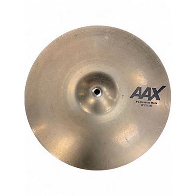 Used 2023 SABIAN 14in AAX X Celerator Brilliant Hi Hat Pair Cymbal
