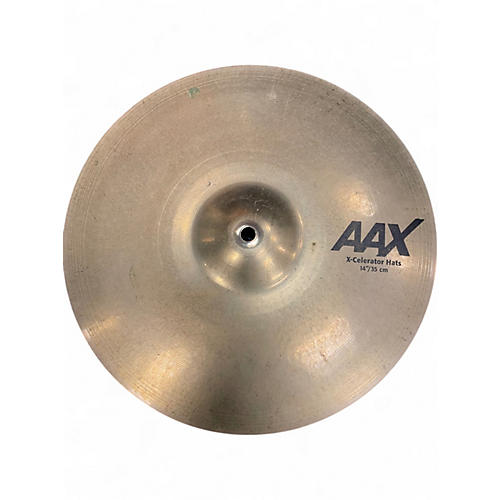 Used 2023 SABIAN 14in AAX X Celerator Brilliant Hi Hat Pair Cymbal 33