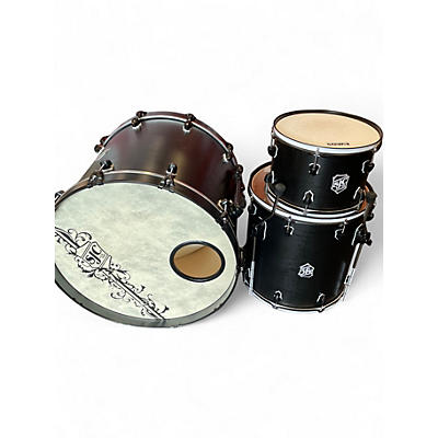 Used 2023 SJC Drums 3 Piece Maple Custom black Drum Kit
