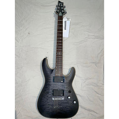 Schecter Guitar Research Used 2023 Schecter Guitar Research C1 Platinum Translucent Black Solid Body Electric Guitar