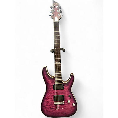 Used 2023 Schecter Guitar Research C1 Platinum purple burst Solid Body Electric Guitar
