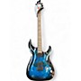 Used 2023 Schecter Guitar Research Omen Extreme 6 Blue Burst Solid Body Electric Guitar Blue Burst