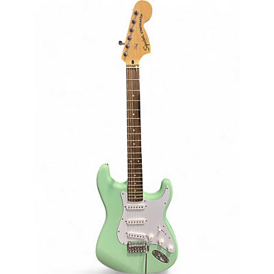 Squier Used 2023 Squier Affinity Stratocaster Surf Green Solid Body Electric Guitar