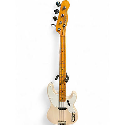 Used 2023 Squier Classic Vibe 1950S Precision Bass White Blonde Electric Bass Guitar