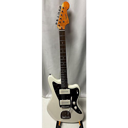 Used 2023 Squier Classic Vibe 60s Jazzmaster Olympic White Solid Body Electric Guitar Olympic White