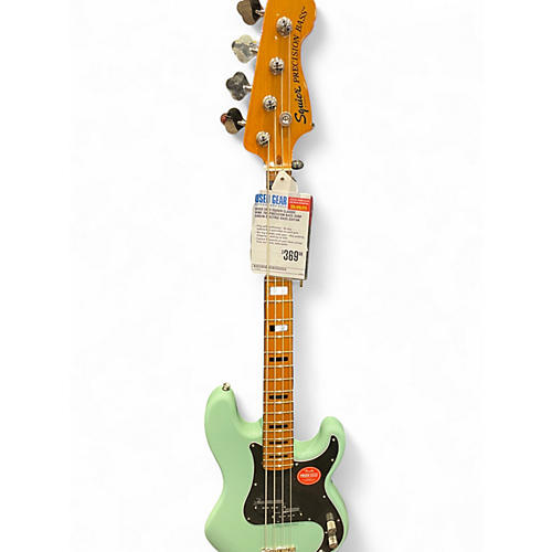 Used 2023 Squier Classic Vibe 70s Precision Bass Surf Green Electric Bass Guitar Surf Green