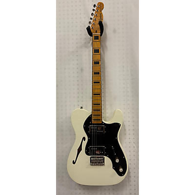 Squier Used 2023 Squier Classic Vibe 70s Thinline Telecaster Olympic White Hollow Body Electric Guitar