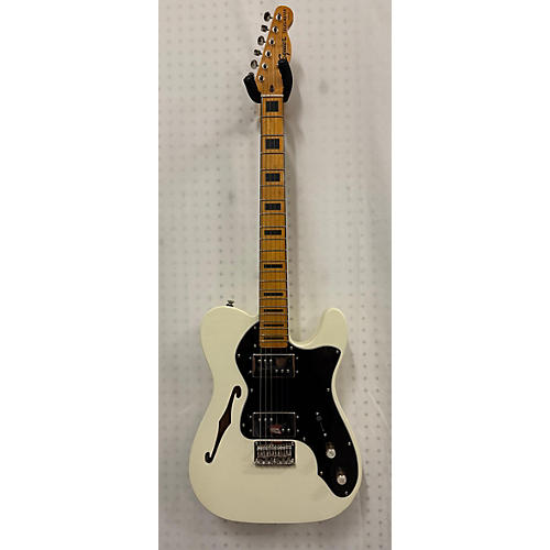 Squier Used 2023 Squier Classic Vibe 70s Thinline Telecaster Olympic White Hollow Body Electric Guitar Olympic White