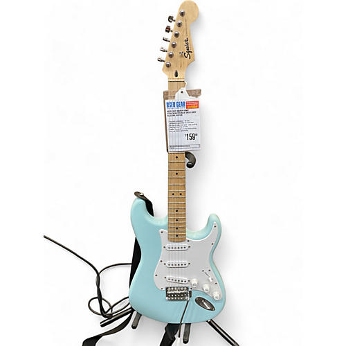 Squier Used 2023 Squier SONIC STRATOCASTER Blue Solid Body Electric Guitar Blue