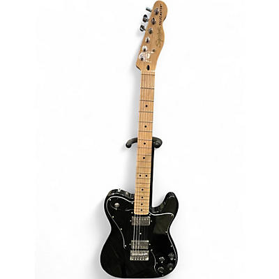 Used 2023 Squier Telecaster Custom Black Solid Body Electric Guitar