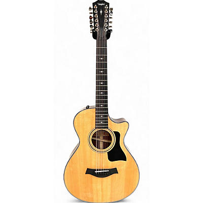 Taylor Used 2023 Taylor 352ce v-class Natural 12 String Acoustic Electric Guitar