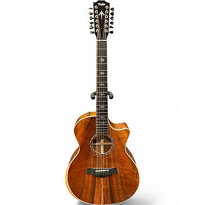 Used 2023 Taylor CUSTOM GA KOA MASTER GRADE Natural 12 String Acoustic Electric Guitar