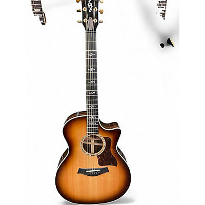 Used 2023 Taylor Custom 414ce Shaded Edge Burst Acoustic Electric Guitar