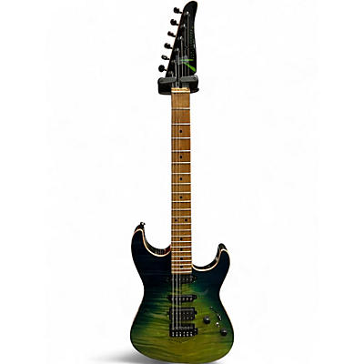 Used 2023 Tom Anderson Drop Top Gamma Green Wakesurf W/Green Doghair Swamp Ash Back Solid Body Electric Guitar