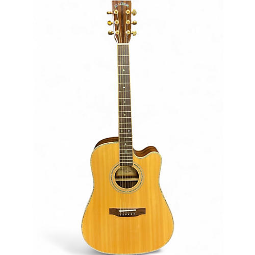 Used 2023 Zager ZAD900CE AURA Natural Acoustic Electric Guitar Natural
