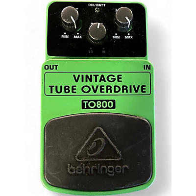 Used 2024 Behringer TO800 Vintage Tube Overdrive Effect Pedal