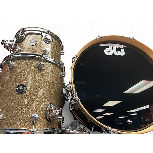 DW Used 2024 DW 3 Piece Performance Series Ginger Glitter Drum Kit Ginger Glitter