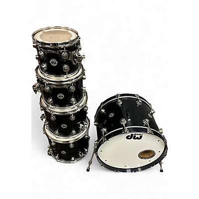 Used 2024 DW 5 Piece SSC Collector's Series BLACK KNIGHT LAQUER Drum Kit