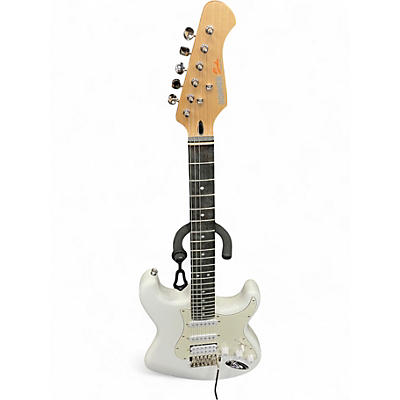 Used 2024 Donner SEEKER DESINGER SERIES Alpine White Solid Body Electric Guitar