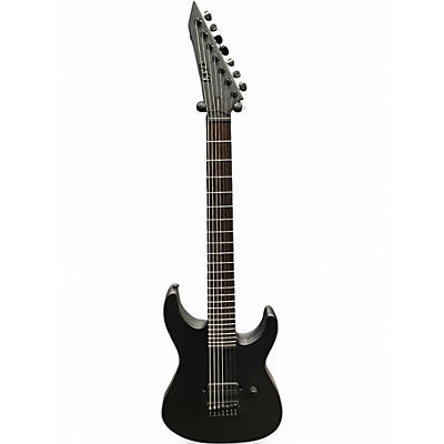 Used 2024 ESP LTD MH7 BLACK METAL Black Solid Body Electric Guitar