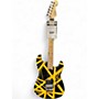 Used 2024 EVH EVH STRIPE SERIES Black and Yellow Solid Body Electric Guitar Black and Yellow