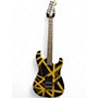 Used EVH Used 2024 EVH Striped Series Black and Yellow Solid Body Electric Guitar Black and Yellow