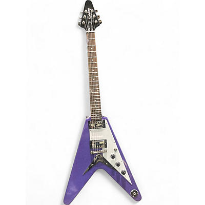 Epiphone Used 2024 Epiphone 1958 Korina Flying V Purple Solid Body Electric Guitar