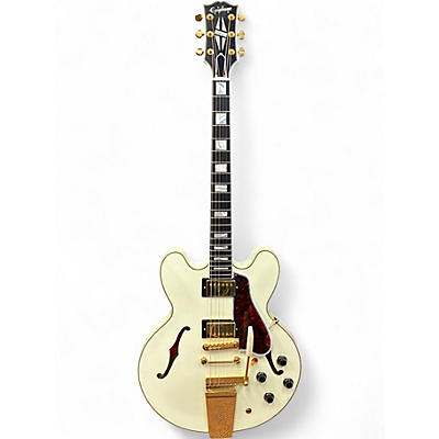 Used 2024 Epiphone 1959 ES355 Inspired by Gibson Custom Classic White Hollow Body Electric Guitar