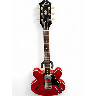Used 2024 Epiphone ES335 Cherry Hollow Body Electric Guitar