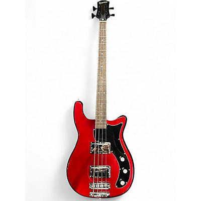 Used 2024 Epiphone Embassy Sparkling Burgundy Electric Bass Guitar