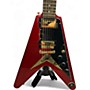 Used 2024 Epiphone Flying V 58' reissue Ruby Red Sparkle Solid Body Electric Guitar Ruby Red Sparkle