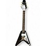 Used 2024 Epiphone Flying V Black Solid Body Electric Guitar Black