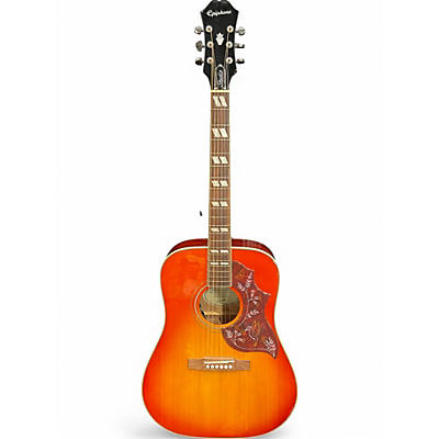 Used 2024 Epiphone Hummingbird Studio Faded Cherry Acoustic Electric Guitar