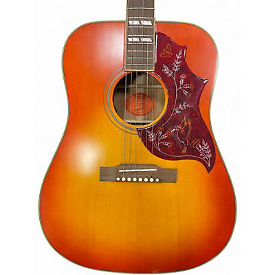 Used 2024 Epiphone INSPIRED BY GIBSON Hummingbird 2 Tone Sunburst Acoustic Electric Guitar