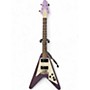 Used 2024 Epiphone Kirk Hammett 1979 Flying V PURPLE METALLIC Solid Body Electric Guitar PURPLE METALLIC