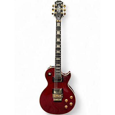 Used 2024 Epiphone Les Paul Alex Lifeson Custom Ruby Solid Body Electric Guitar