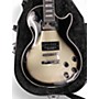 Used 2024 Epiphone Les Paul Custom Black and Silver Solid Body Electric Guitar Black and Silver