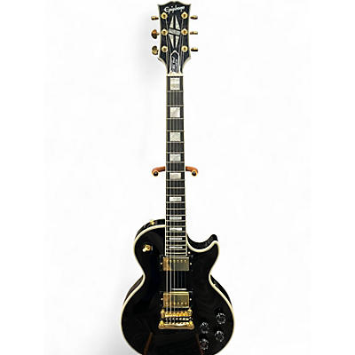 Used 2024 Epiphone Les paul custom inspired by Gibson Black Solid Body Electric Guitar