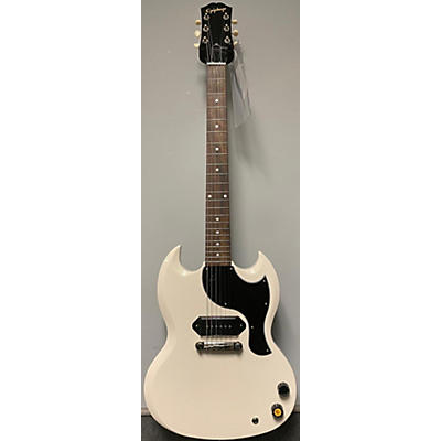 Used 2024 Epiphone SG Junior White Solid Body Electric Guitar