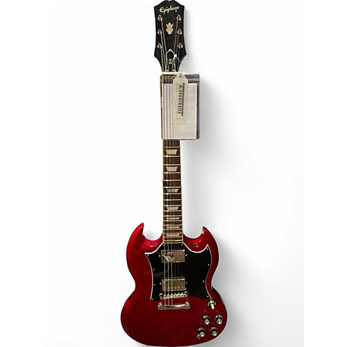 Used 2024 Epiphone SG Standard 60'S Cherry Solid Body Electric Guitar Cherry